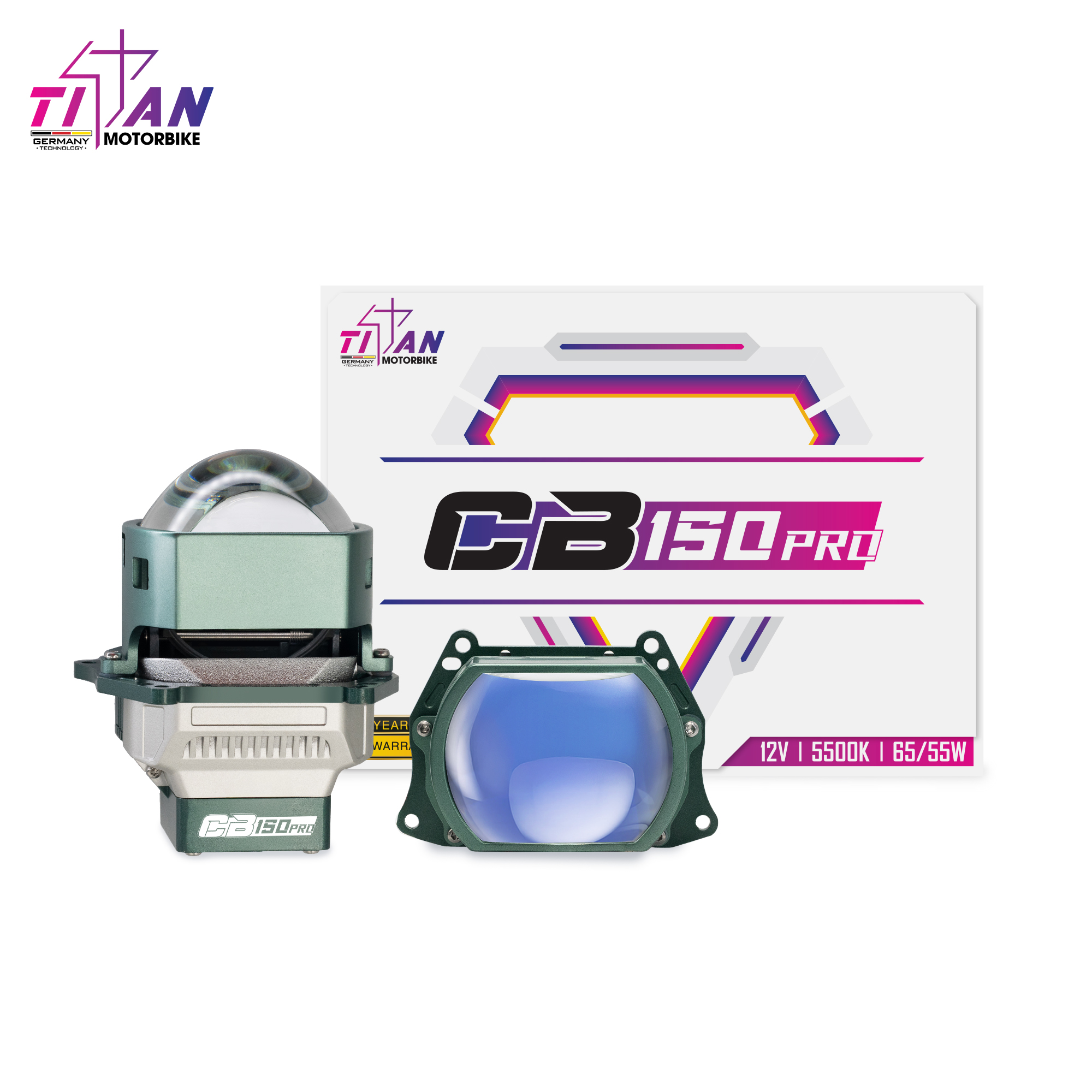 BI LED TITAN MOTO CB150 PRO SQUARE